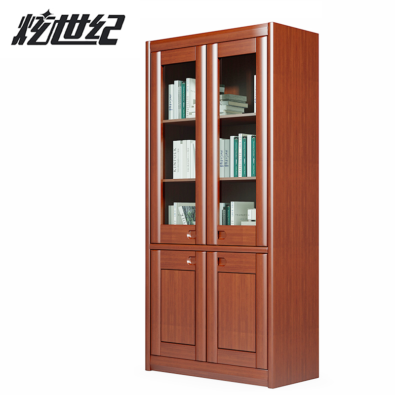 炫世紀(jì)木質(zhì)二門(mén)書(shū)柜900*400*2100 AH015 個(gè)